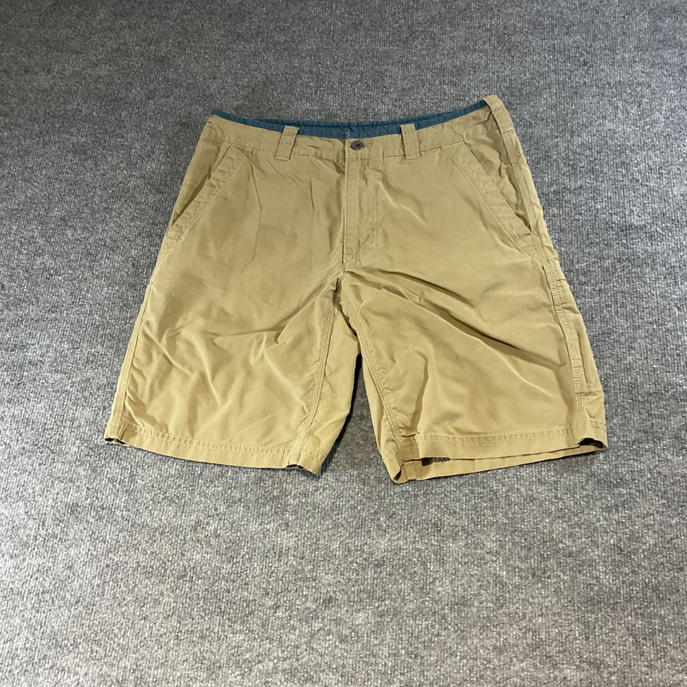 The North Face Mens Horizon Performance Shorts Khaki Tan Size 32 Hiking Outdoor